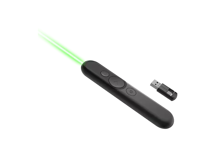 Lenovo | Laser Rechargeable Presentation Remote | Black
