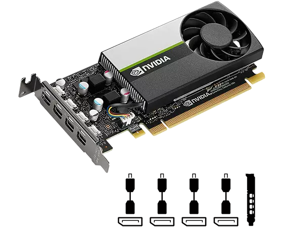 Lenovo | ThinkStation | T1000 | Nvidia | 4 GB | GDDR6 | PCIe 3.0 x 16